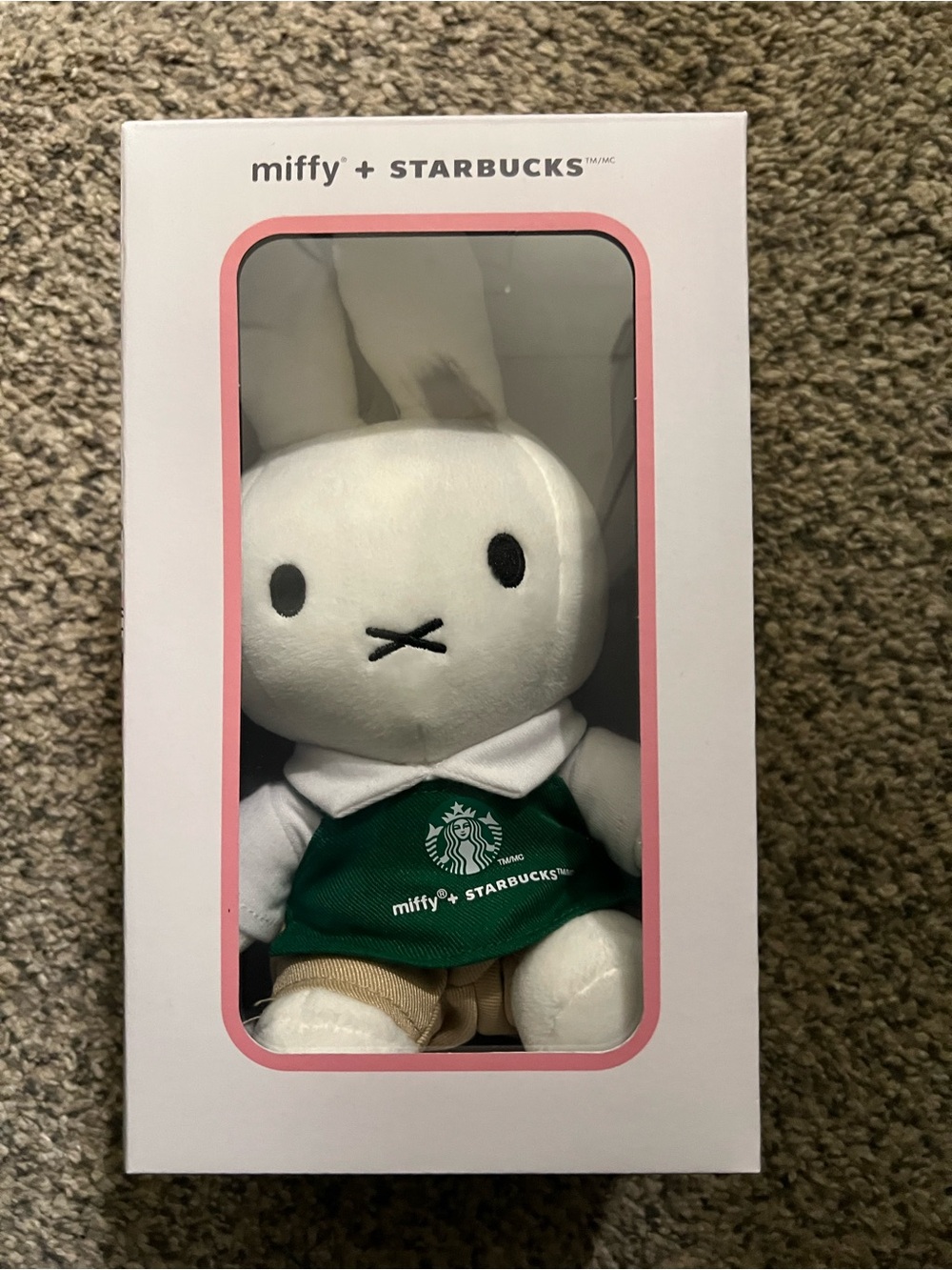 Starbucks Green & White Miffy Plush Bunny